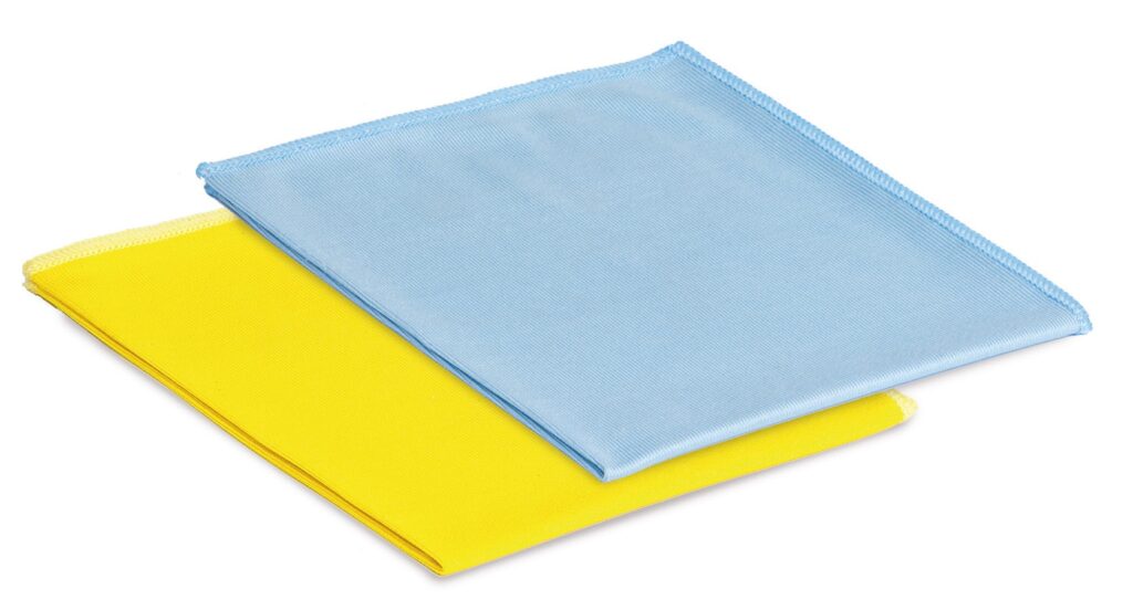 Glanz Fenstertuch 39x39 im Einsatz