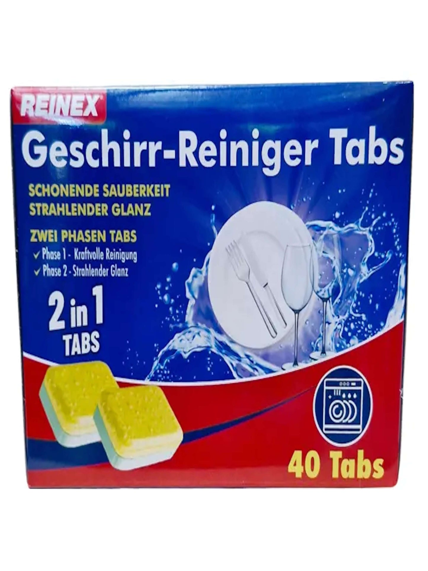 REINEX Geschirr Reiniger 2 in 1 Tabs
