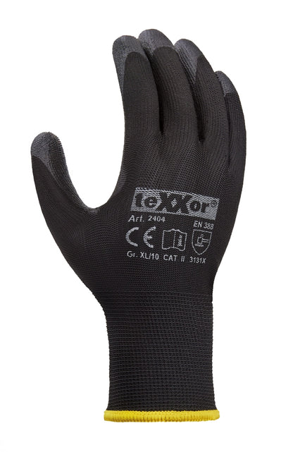 24 Paar teXXor Polyester-Strickarbeitshandschuhe 2404 PU