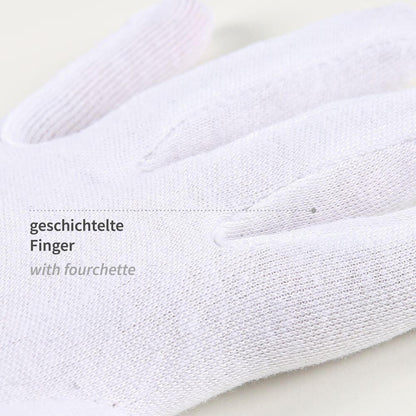 Baumwollhandschuhe Blanc  12 Paar