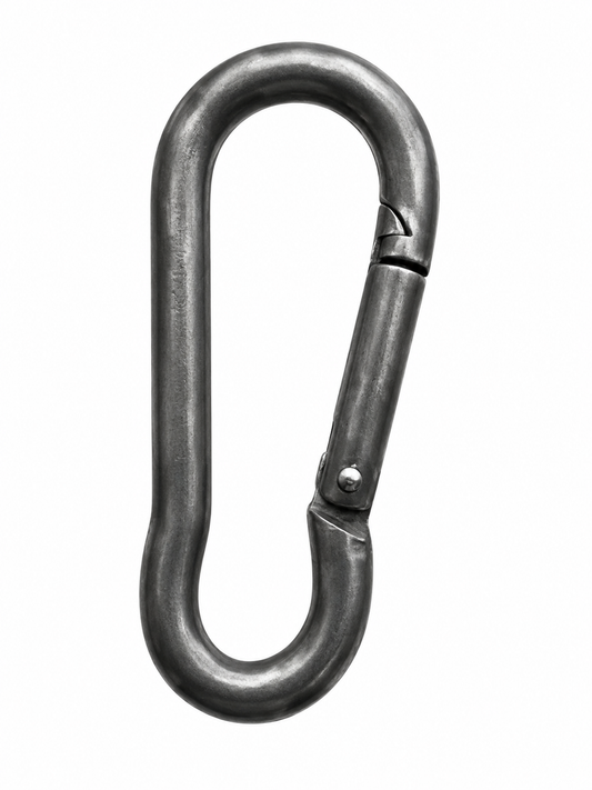 Karabinerhaken DIN 5299 Form C galvanisch verzinkt 80x8mm