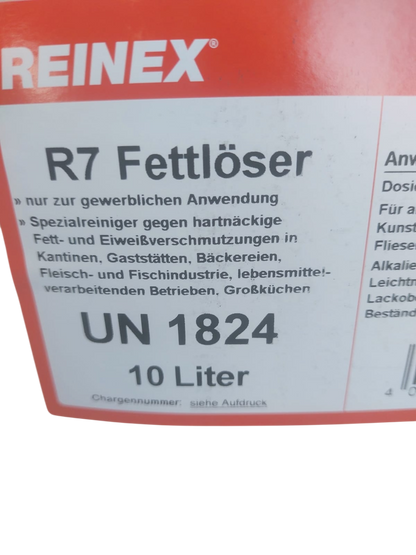 Fettlöser R7 für Gastronomie Großküchen10 Liter  Spezialreiniger 