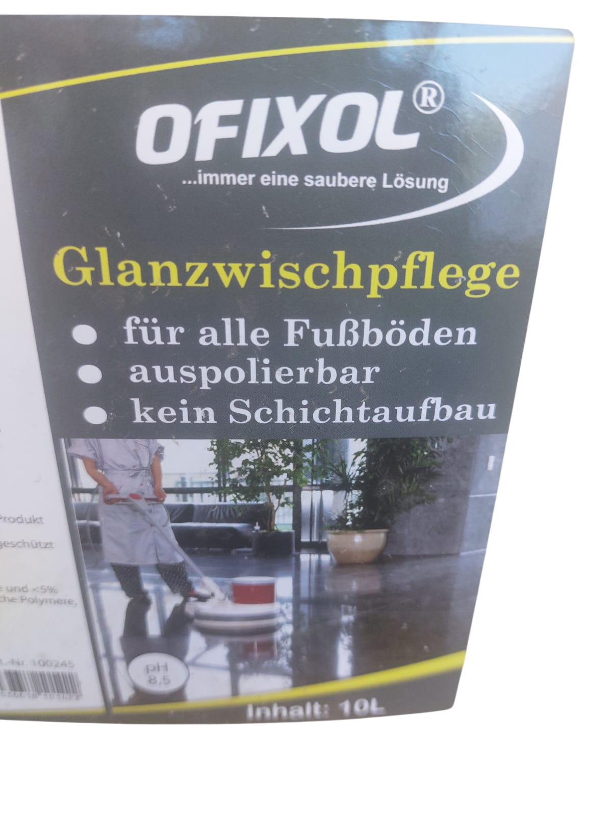 OFIXOL Glanzwischpflege 10L Kanister für strapazierfähige Böden