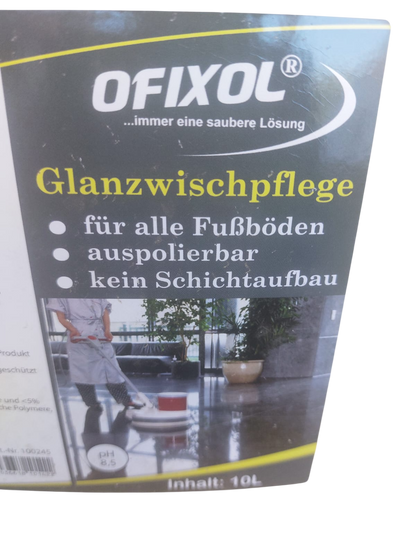 OFIXOL Glanzwischpflege 10L Kanister für strapazierfähige Böden