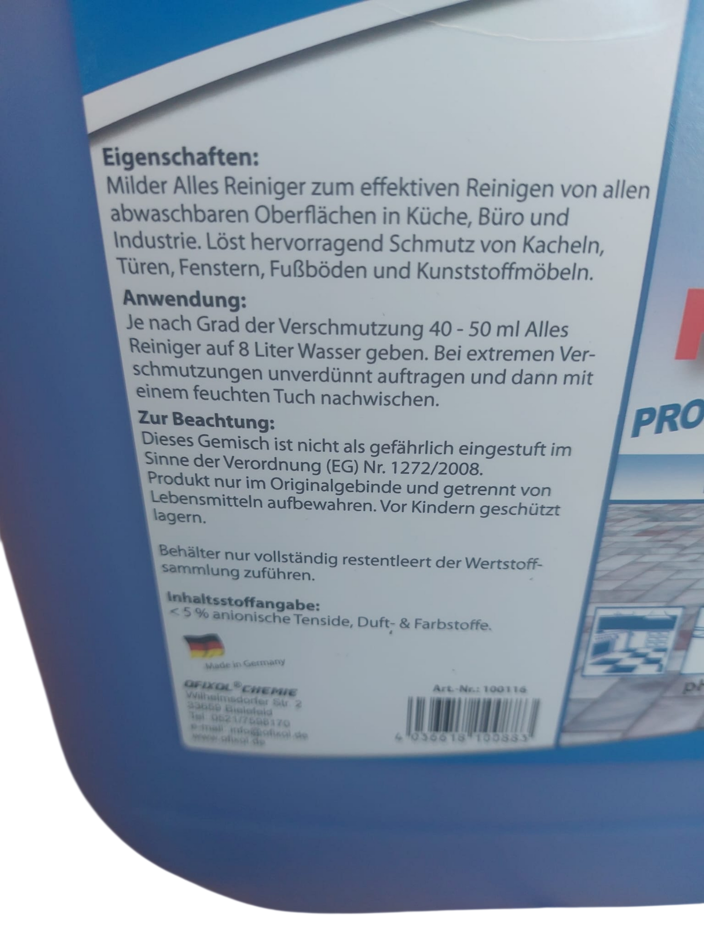 Allesreiniger OFIXOL Citro - 10 Liter Kanister Konzentrat