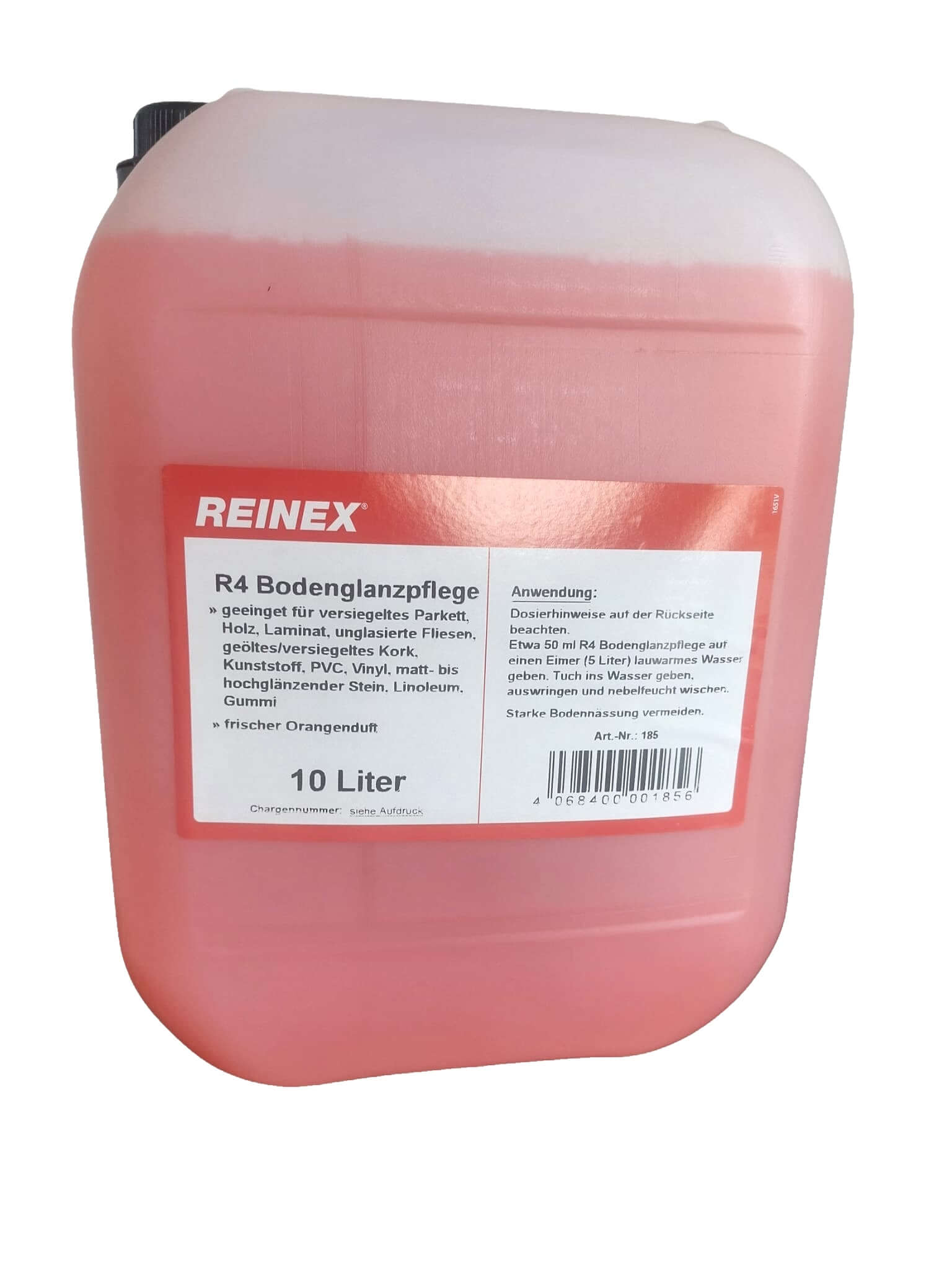 Reinex R4 Bodenglanzpflege  mit Orangenöl  - 10 Liter Kanister