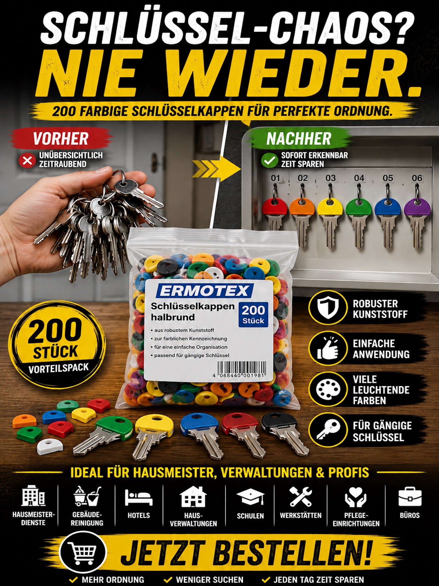 Schlüsselkappen
