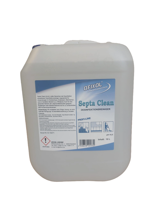 Septa Clean Desinfektionsreiniger 10L - Kanister